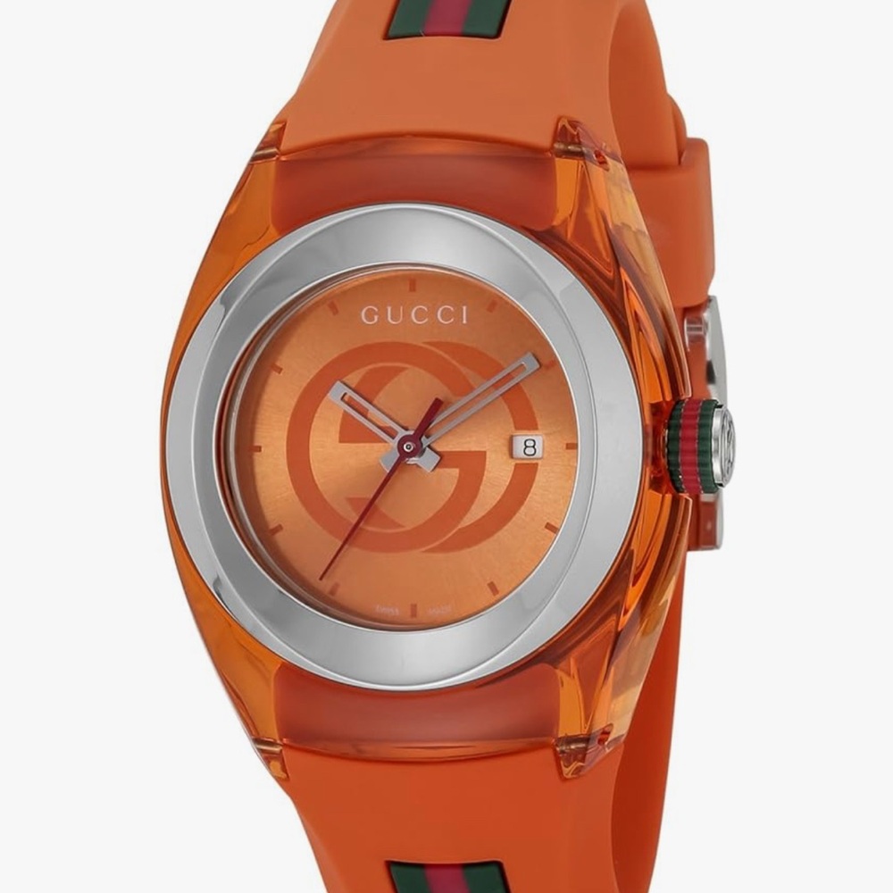 Gucci Vibrant Orange and Green Watch